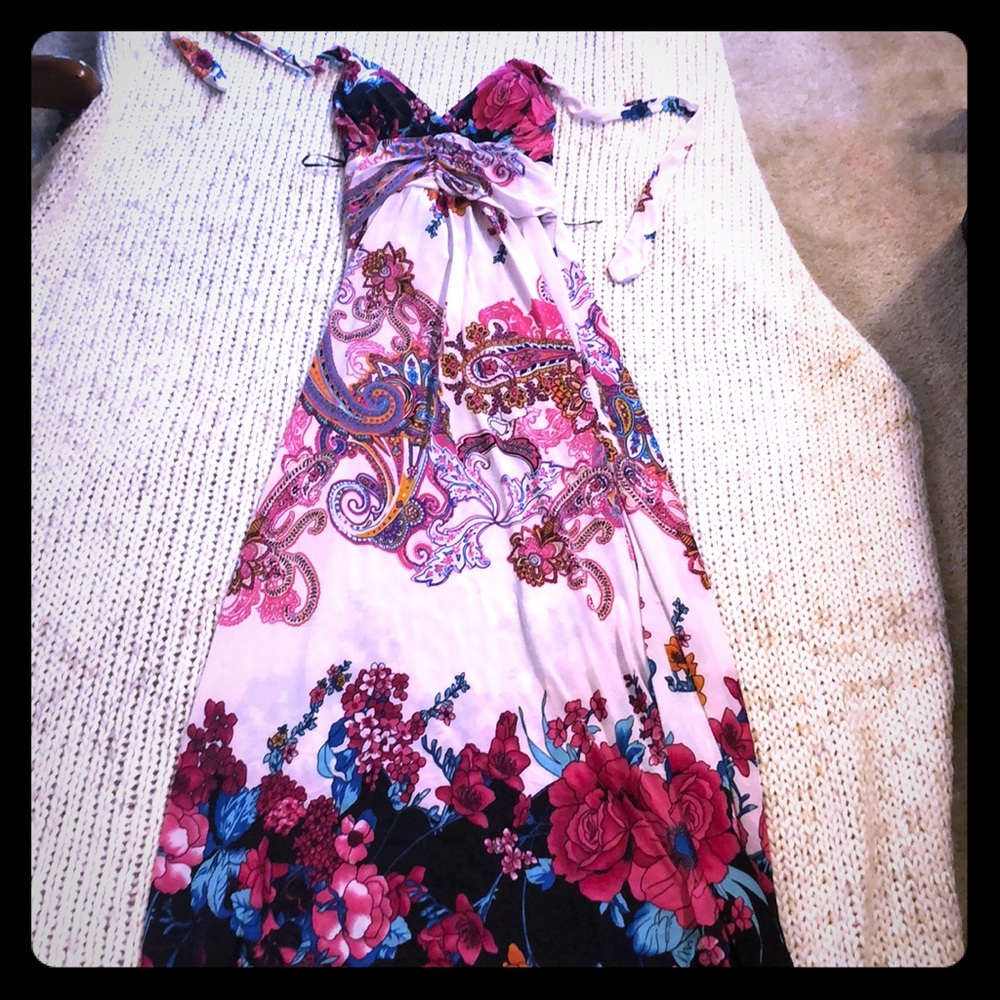 🔥3 for $20 Sale! Summer maxi dress with halter